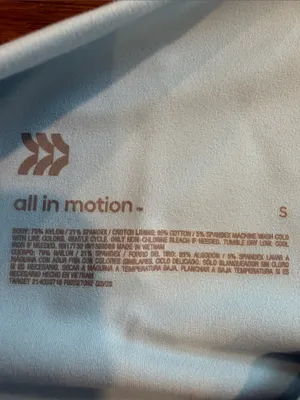 all in motion Light Blue High-Waist Women’s High Rise Leggings Small - C53-048 thumbnail 3