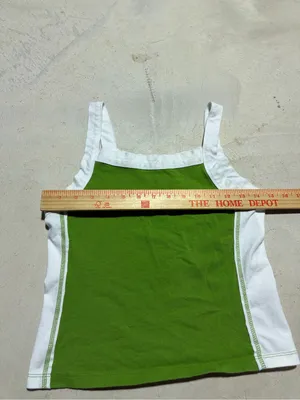 Pilcro Green & White Tank Top small thumbnail 5