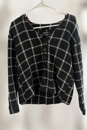 Madewell Cotton Blouse Small Long Sleeve thumbnail 1