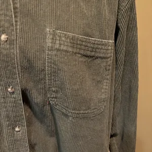 American Eagle Oversized‎ Corduroy Shacket Large Olive Green Button Front Y2K thumbnail 4