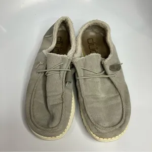Hey‎ Dude Wendy loafers in gray corduroy size 10 thumbnail 4