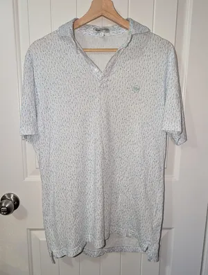 NWOT Peter Millar Polo Shirts Pima Cotton Lot Of 2 Women's Small Patterned White thumbnail 1
