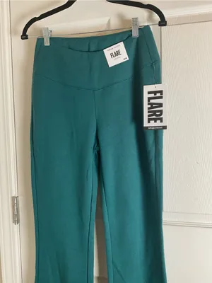 Refuge Athletics Teal Green Flare Pants / Leggings Size Medium thumbnail 4