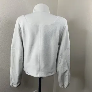 Lululemon Fleece Pullover Ripstop Hiking Pullover 1/2 Zip Bone Sz 6 Mock Neck thumbnail 6