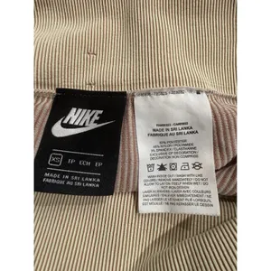Nike Air Striped Knit‎ Mini Skirt Tan Brown Casual Athletic Women's XS ribbed thumbnail 5