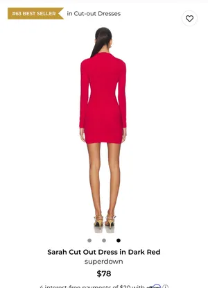Revolve Mini Dress superdown Red thumbnail 2