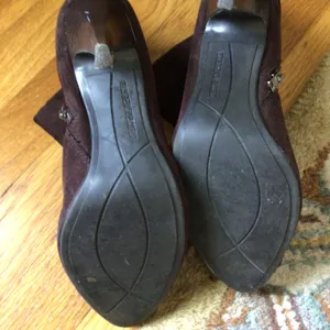 Marc Fisher Chocolate Brown sz 7 zippered booties thumbnail 4