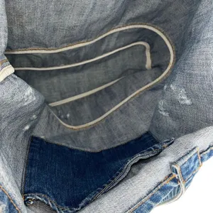 American Eagle Outfitters Denim Tote Bag.‎ Cotton Blue Medium Size thumbnail 4