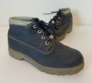 Timberland women’s Nellie double‎ navy Nubuck leather medium boots waterproof 7 thumbnail 1