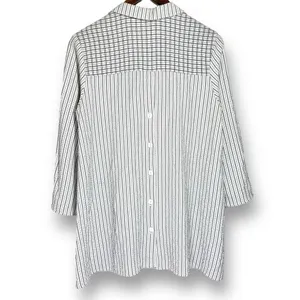 Habitat Clothes To Live In Shirt S Crinkle Crepe Top‎ Asymmetrical Lagenlook thumbnail 5