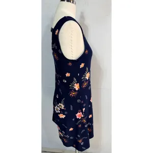 Mudd Dress Floral Sleeveless Midi Women's S Navy Blue Boho Summer Y2K thumbnail 7