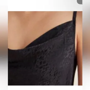 Nwot Anthropologie draped Amelie Black Jacquard slip dress $138 party formal thumbnail 3
