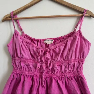 Free People We The Free Scarlett Babydoll Tank Pink Size Medium thumbnail 4