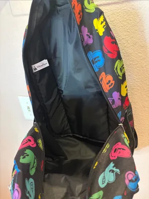 New Disney Parks Disneyland Rainbow Mickey Faces Backpack Adult Large NWOT thumbnail 7