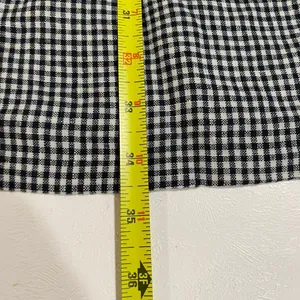 Quince Gingham Check Sleeveless Babydoll Dress Size S Black White Cottagecore thumbnail 11