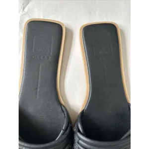 Dolce Vita NYX Stella Flats‎ Sandal BLACK Leather Size 9 thumbnail 3