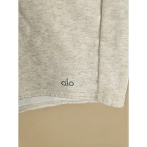 Alo Womens Oatmeal Sweatshorts Sweat Shorts XS‎ thumbnail 3