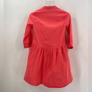 Tuckernuck Women's Poppy Pink Cotton Poplin Royal Shirt Dress Mini sz Xs‎ thumbnail 3