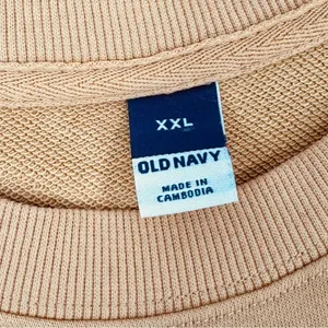 Old Navy Peace Love Pride Crewneck Sweatshirt Peach Tan‎ XXL Plus Size thumbnail 9