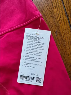 Lululemon Align No Line High Rise 28” Mulberry Spark Size 4 NWT thumbnail 6