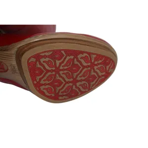 Söfft Red Patent Leather Round Toe Wood Heel Pumps Classic‎ Women's Shoes thumbnail 7