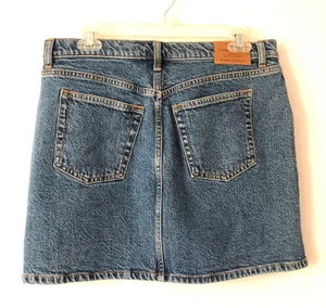 Lucky Brand Denim Mid Rise Button Fly Mini Skirt thumbnail 2