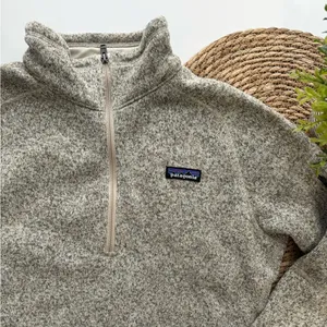 Patagonia Better Sweater Quarter 1/4 Zip‎ Fleece Pullover Grey Large thumbnail 3