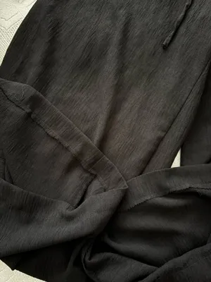 black wide leg flowy pants thumbnail 2