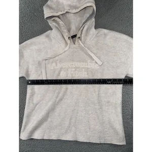 Abercrombie &‎ Fitch Hoodie Women Medium Sherpa Fleece Pullover thumbnail 4