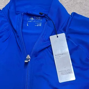 Adidas‎ Golf Rangewear Full Zip Jacket Womens Sz L Blue Mock Neck Activewear New thumbnail 4