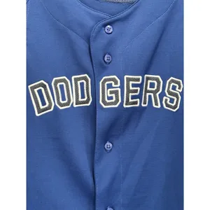 Genuine Merchandise L.A. Dodgers‎ Jersey Button Up Embroidered True Fan EUC Lic thumbnail 2