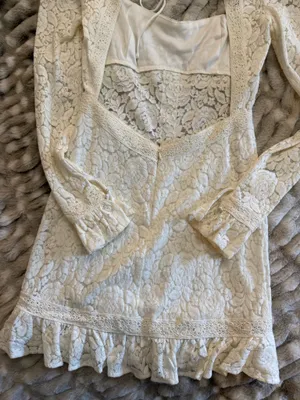 Lulus White Lace Dress thumbnail 9