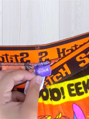 DISNEY STITCH Women’s Halloween Pajama Pants Orange Black Lounge Sleep thumbnail 6