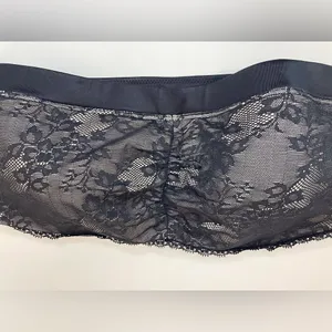 Maidenform Women’s Dream Lace Bandeau Black Bra Size‎ S thumbnail 3
