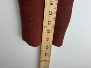 J.Crew Classic Lady Day Coat Dark Amber Italian Wool Thinsulate Size 14 thumbnail 14