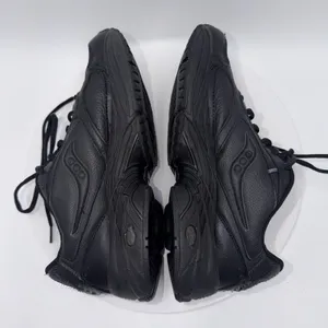Saucony Omni Walker Triple Black Athletic Leather Sneakers Women's Size 8.5 thumbnail 4