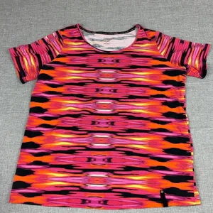 Lauren Ralph Lauren T-Shirt Womens 3X Multicolor Striped Jersey‎ Active thumbnail 1