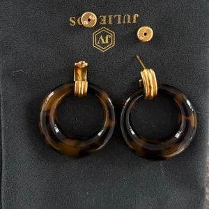 NWOT Julie Vos Doorknocker Earring thumbnail 4