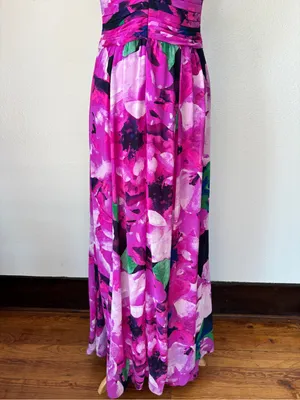 Lauren Ralph Lauren Purple Spaghetti Strap Full Length Evening Dress thumbnail 6