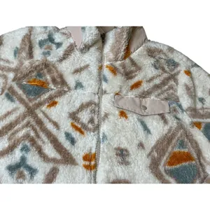 Gerry Womens Sherpa‎ Fleece Jacket Geometric Southwestern Full Zip DG9660 Small thumbnail 6