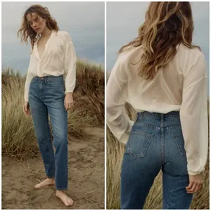 💕DOEN💕 Shep Jean ~ Laval Wash Blue 33 NWT thumbnail 12