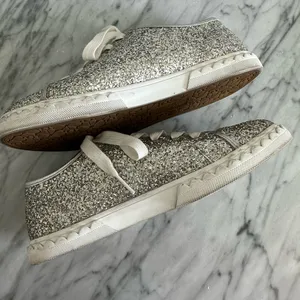 Kate Spade Vale Sneaker in Silver Glitter Sparkle thumbnail 10