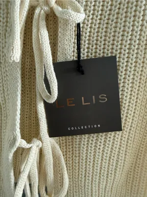 Le Lis Shellie Cream Tie Cardi Top thumbnail 3