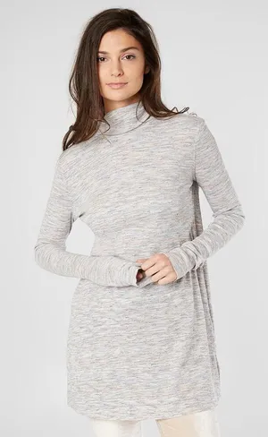 We The Free People Stonecold Ribbed Turtleneck Long Sleeve Tunic Top Size Medium thumbnail 1