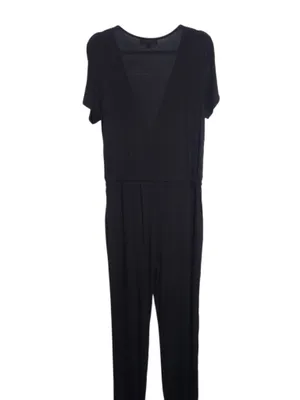 Lulus Black Surplice Jumpsuit Size Large NWT thumbnail 3
