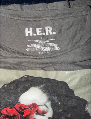 Her T Shirt Gray Size L thumbnail 3