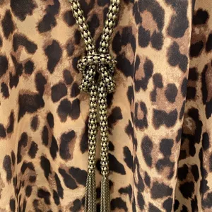 Windsor Animal Print Top With Chain‎ Tie thumbnail 3