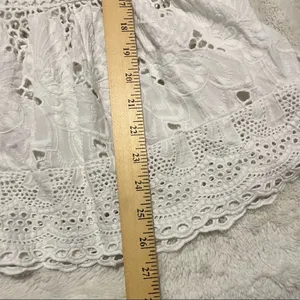 Luna moon bohemian Gypsy white lace flower floral top size small thumbnail 8