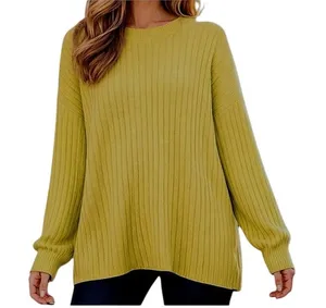 Aerie Sweater Size M Mustard Yellow Oversized Tunic Long Sleeve Round Neck NWT thumbnail 1