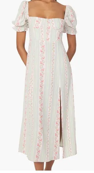 We Wore What Floral Midi Dress thumbnail 1